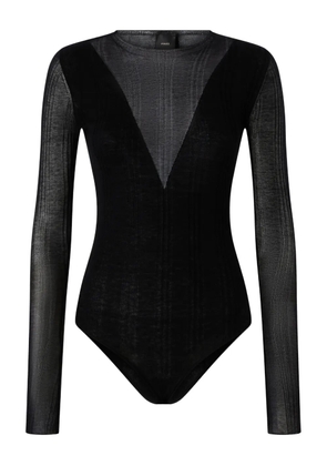 PINKO V-neck long-sleeve bodysuit - Black