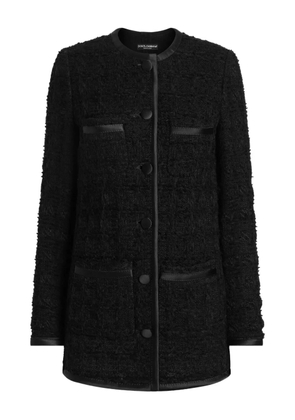 Dolce & Gabbana textured button-up jacket - Black