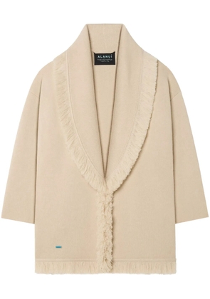 Alanui Finest single-breasted coat - Neutrals