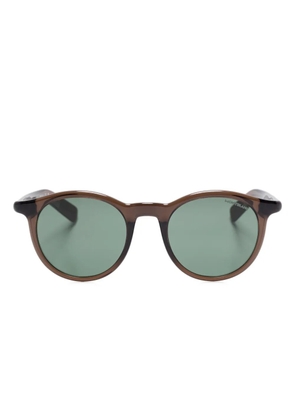 Montblanc round-frame sunglasses - Brown
