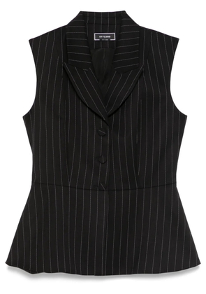 STYLAND pinstriped waistcoat - Black