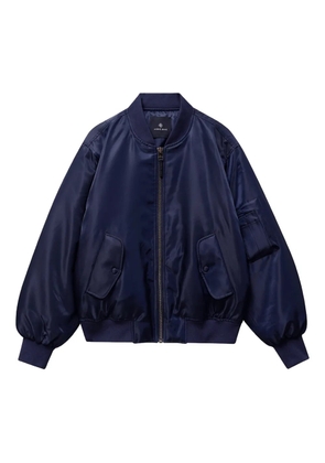 ANINE BING Leon zip-fastening bomber jacket - Blue