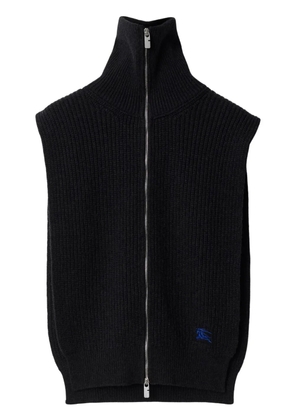 Burberry zip-up cashmere cape - Blue