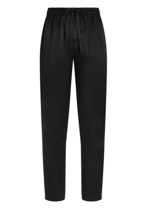 Dolce & Gabbana embroidered pajama pants - Black
