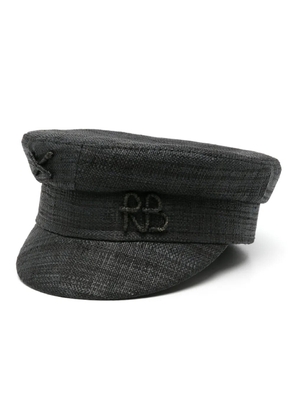 Ruslan Baginskiy Straw baker boy hat - Black