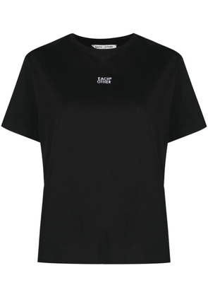 Each X Other logo-print crew-neck T-shirt - Black