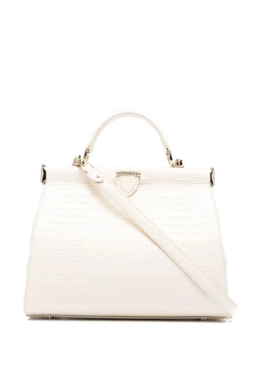 Aspinal Of London Florence Frame crocodile embossed bag - Neutrals