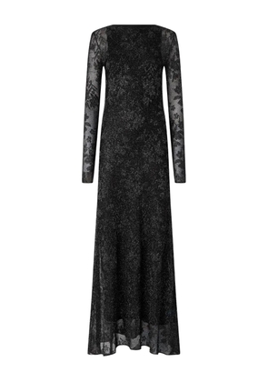 PINKO openwork long-sleeve dress - Black