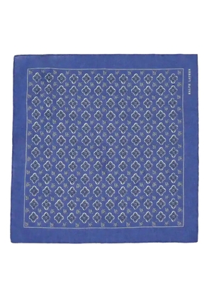 Polo Ralph Lauren printed pocket square - Blue