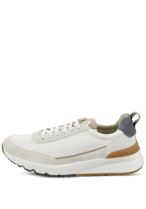 Brunello Cucinelli mesh-panel sneakers - White