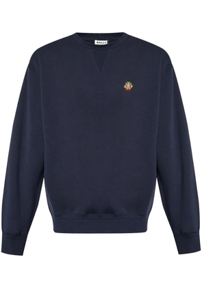 Bally logo embroidered sweater - Blue