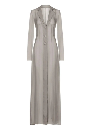 Dolce & Gabbana KIM DOLCE&GABBANA silk duster coat - Grey