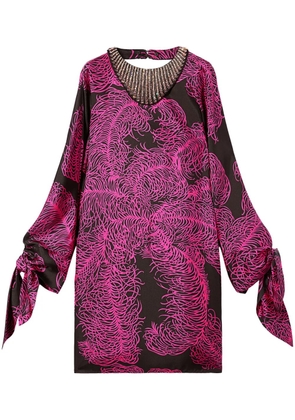 PUCCI Struzzo-print silk kaftan - Pink
