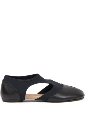 Maison Margiela leather ballet flats - Black