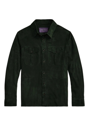 Ralph Lauren Purple Label suede shirt jacket - Green