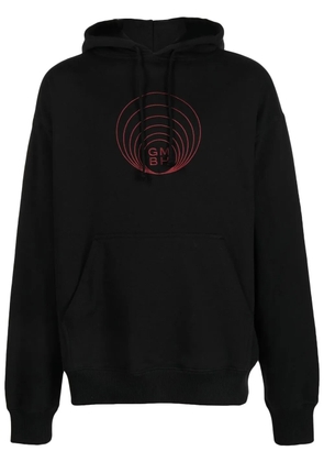 GmbH embroidered-logo detail hoodie - Black