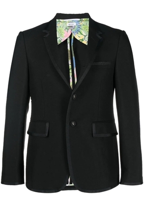 Thom Browne satin-trim wool blazer - Black