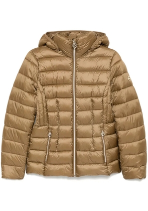 Michael Michael Kors hooded packable jacket - Brown