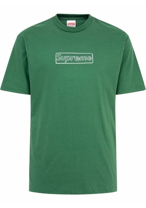 Supreme x KAWS Chalk Logo crew neck T-shirt - Green