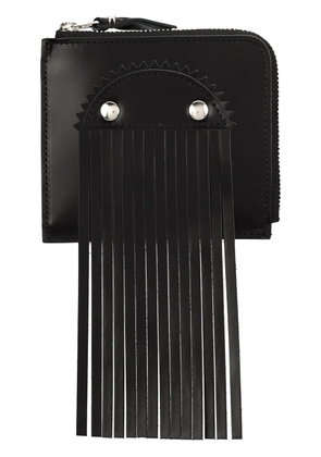 Comme Des Garçons Wallet fringed cardholder - Black