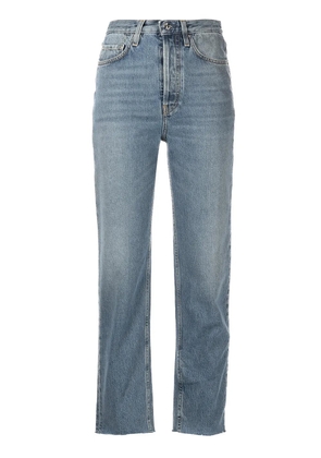 TOTEME cropped straight-leg jeans - Blue