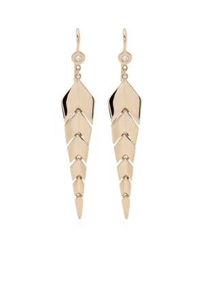 Jacquie Aiche 14kt yellow gold Small Fishtail drop earrings