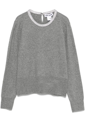 DKNY crystal-embellished sweater - Grey
