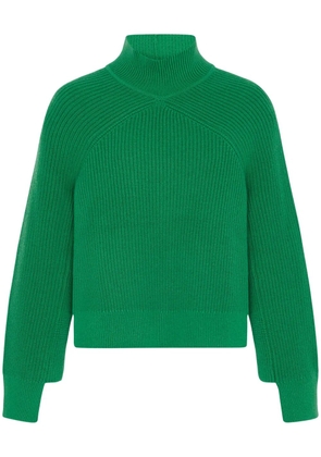 Rosetta Getty ribbed panelled sweater - Green