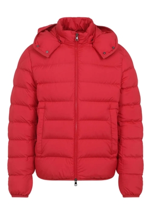 Moncler hooded quilted down jacket - Red