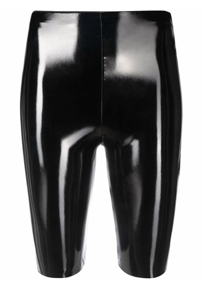 Alchemy x Lia Aram glossy cycling shorts - Black