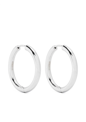 Adina Reyter Tube huggy hoop earrings - Silver