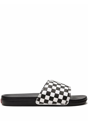 Vans LA Costa 'Checkerboard' slides - White