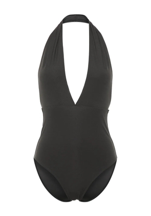 TOTEME halterneck stretch-jersey swimsuit - Grey