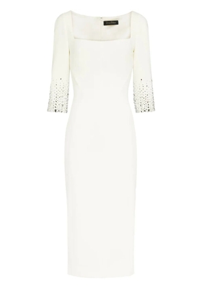 Jenny Packham Rosebud midi dress - White
