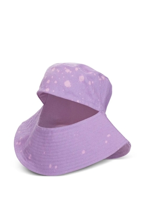 Who Decides War Peek Through bucket hat - Purple