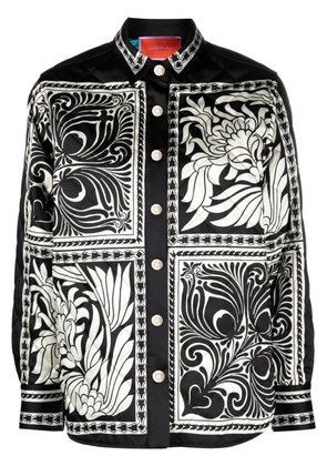 La DoubleJ Iris quilted shirt jacket - Black