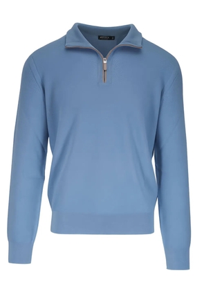Zegna half-zip sweater - Blue