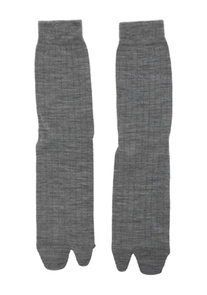 Maison Margiela ribbed crew socks - Grey