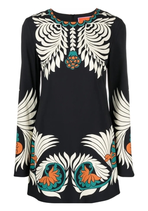 La DoubleJ Mini Supremes-print swing dress - Black