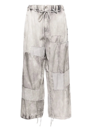 Maison MIHARA YASUHIRO repair satin pants - Grey