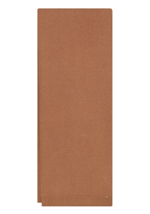 Oscar de la Renta O Flower cashmere scarf - Brown