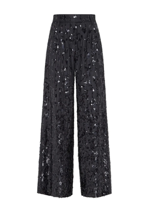 Brunello Cucinelli pinstripe sequin-embellished trousers - Grey