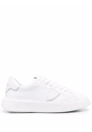Philippe Model Paris side logo-patch sneakers - White