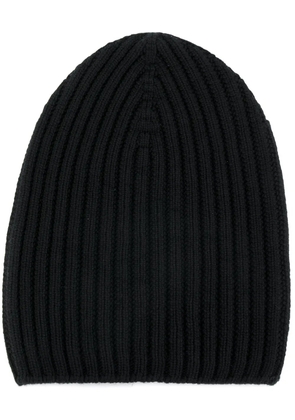 Barrie ribbed-knit cashmere beanie - Black