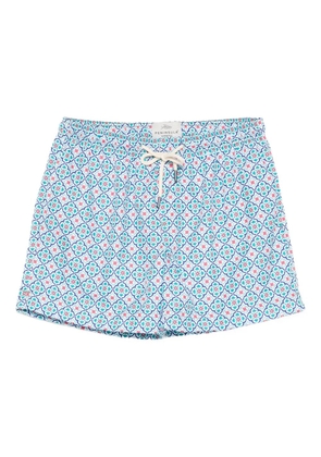 PENINSULA SWIMWEAR geometric-pattern swim shorts - Blue