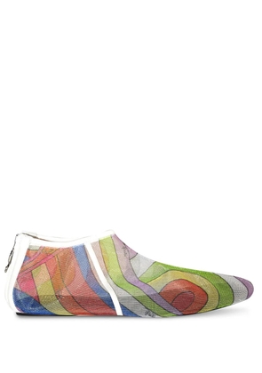 PUCCI iride-print ankle boots - Green