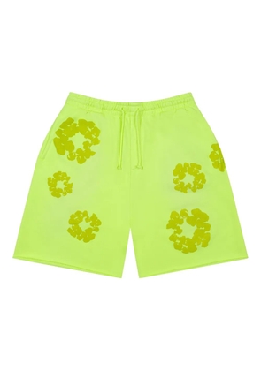 Denim Tears Mono Cotton Wreath shorts - Green