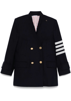 Thom Browne 4 Bar Stripes waistcoat and peacoat set - Blue