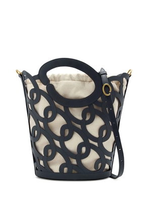 Oscar de la Renta leather bucket bag - Blue