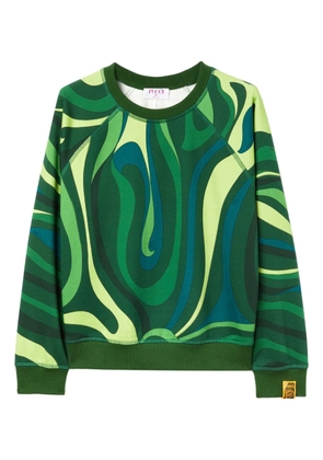 PUCCI Marmo-print sweatshirt - Green